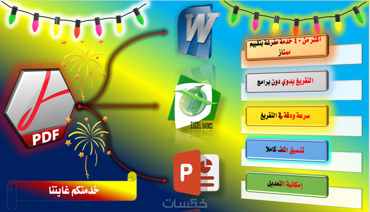 تفريغ النصوص وملفات pdf بأقل زمن ممكن