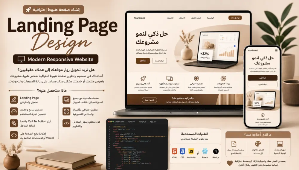 صفحة هبوط متفاعلة لجذب العملاء