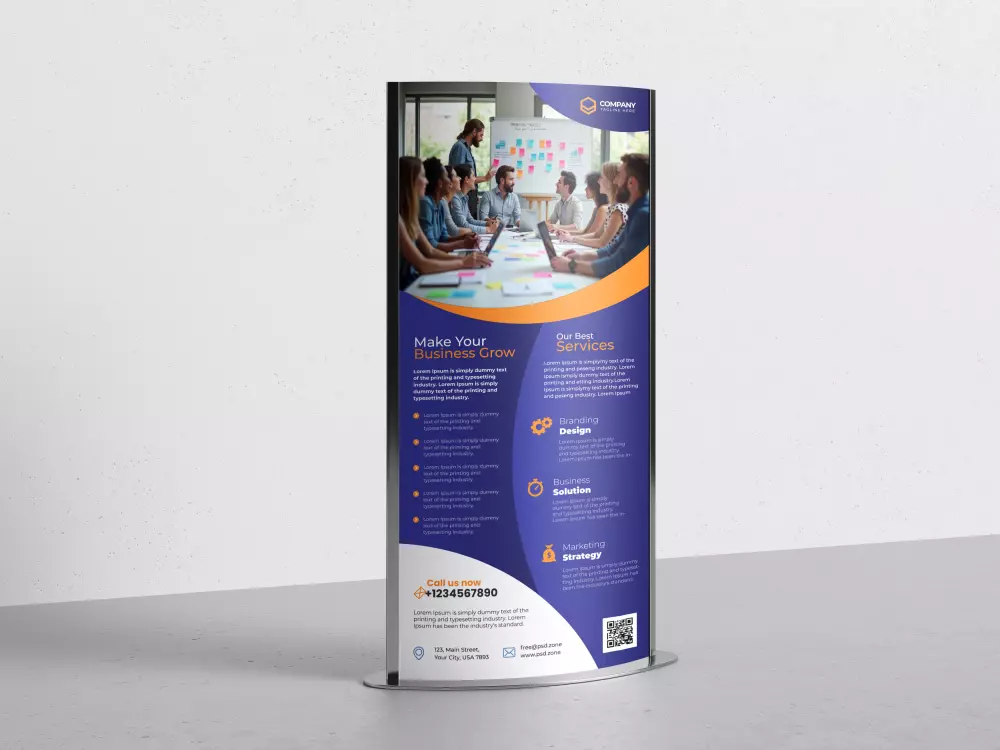 تصميم رول أب احترافي (Rollup)