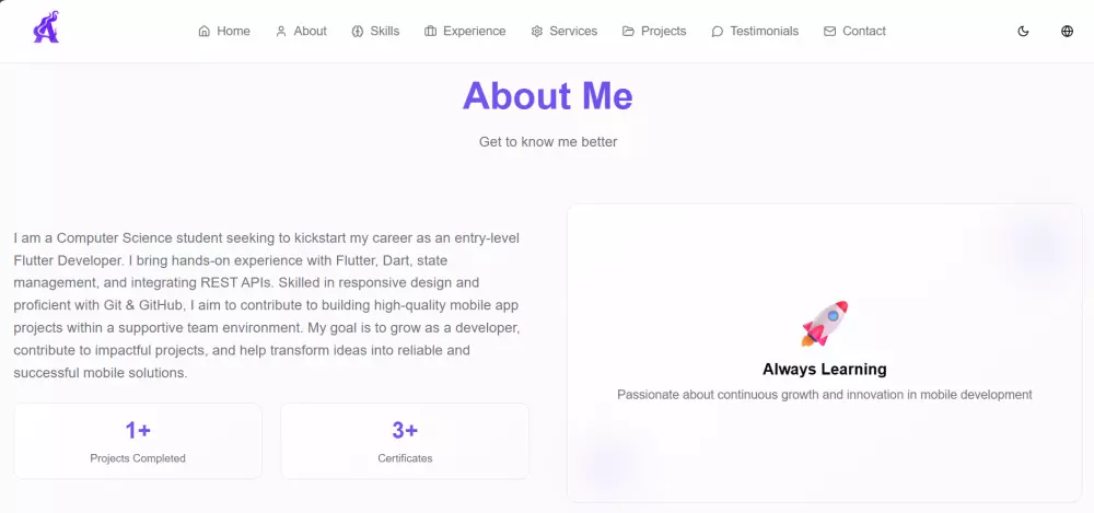 انشاء موقع شخصي (Portfolio) احترافي لعرض أعمالك