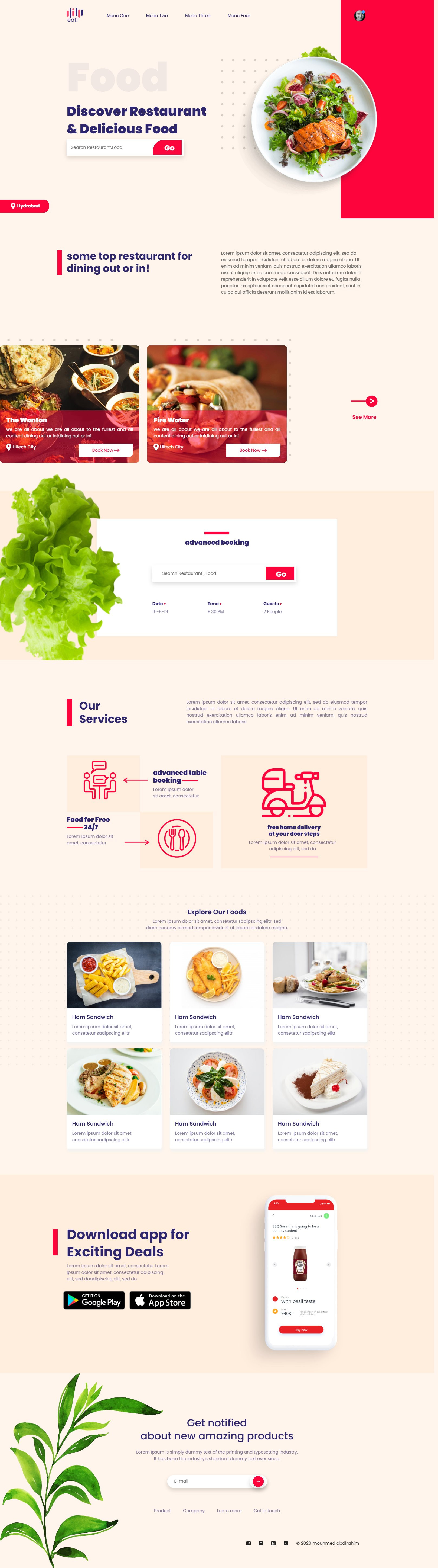 تحويل ال psd الي html  الصفحه الواحده مقابل سعر 10 دولار
