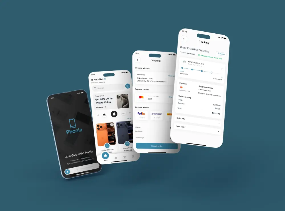 تصميم تطبيق موبايل كامل UI/UX بجودة عالية وجاهز للتسليم للمطوّر