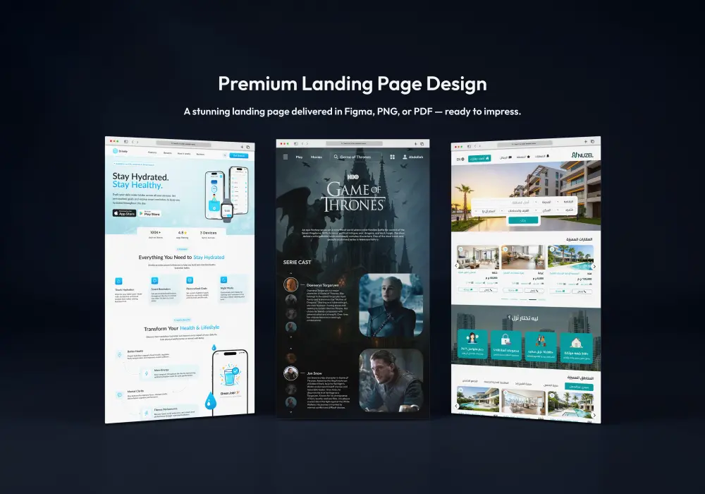 تصميم صفحة هبوط (Landing Page) باحترافية وعصرية
