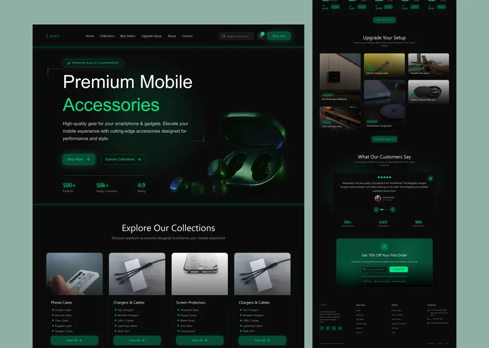 تصميم صفحة هبوط (Landing Page) باحترافية وعصرية
