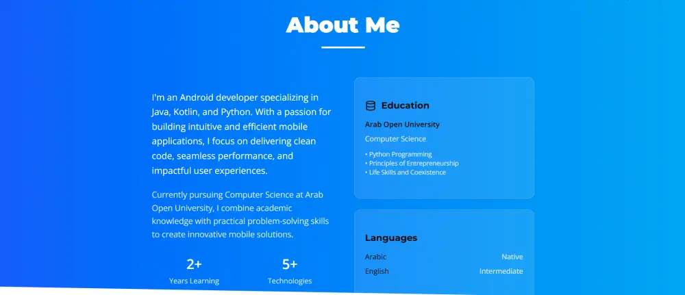 تصميم بورتفوليو احترافي يعكس هويتك المهنية