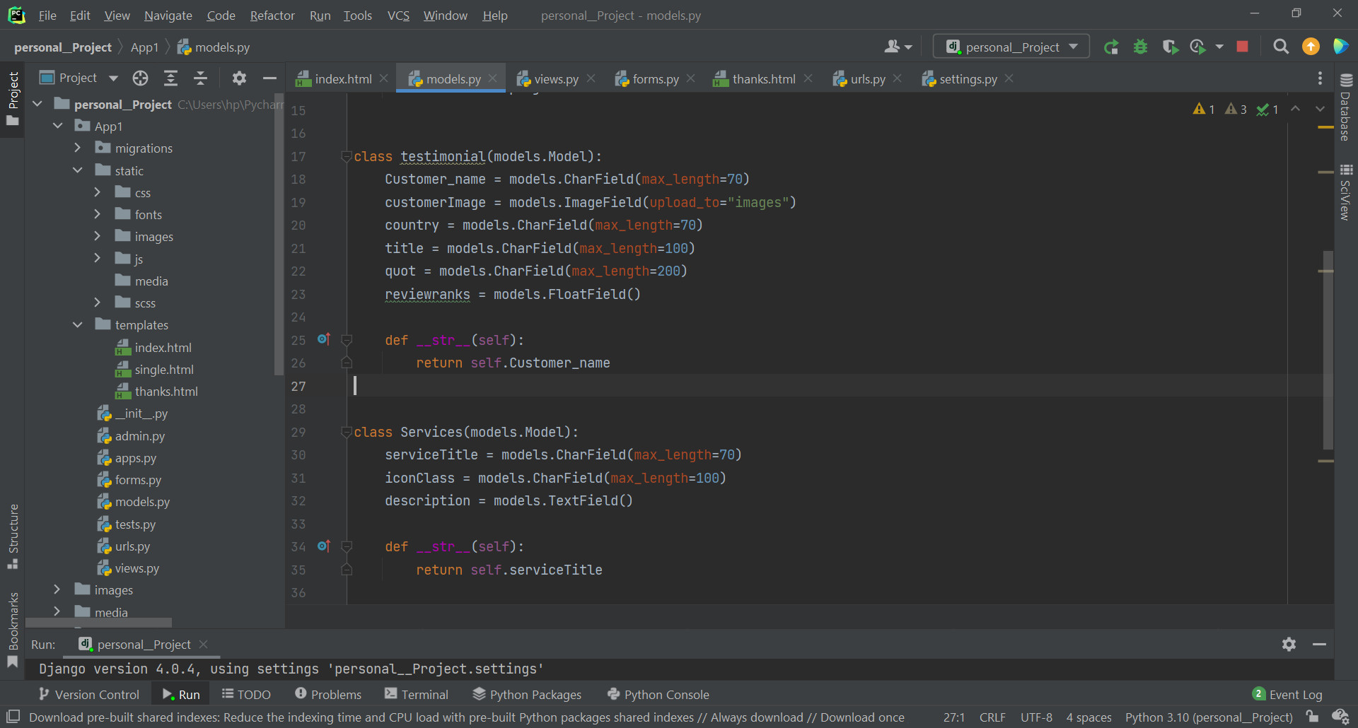برمجة وتطوير موقع إلكتروني باستخدام Python Django