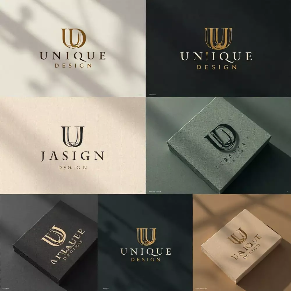 تصميم شعارات مودرن احترافية مع عرضها على كارت شخصي أنيق