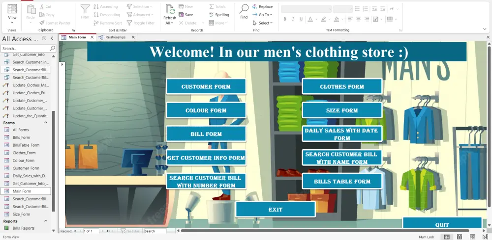 تصميم قاعدة بيانات Microsoft Access احترافية