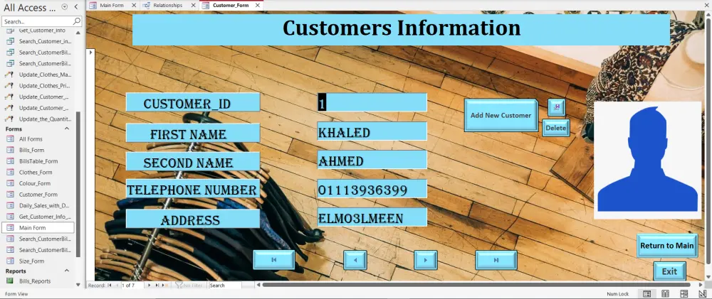 تصميم قاعدة بيانات Microsoft Access احترافية