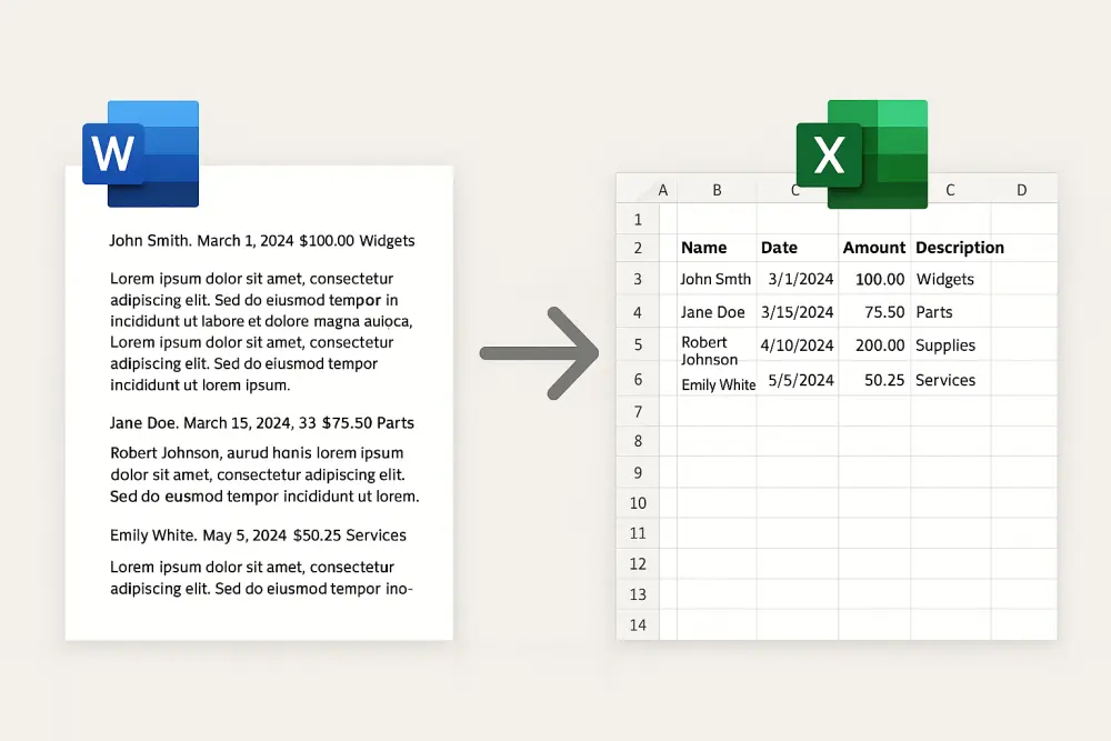 سأقوم بإدخال البيانات بدقة واحترافية في ملفات Excel أو Google Sheets أو أي نظام يحدده العميل.