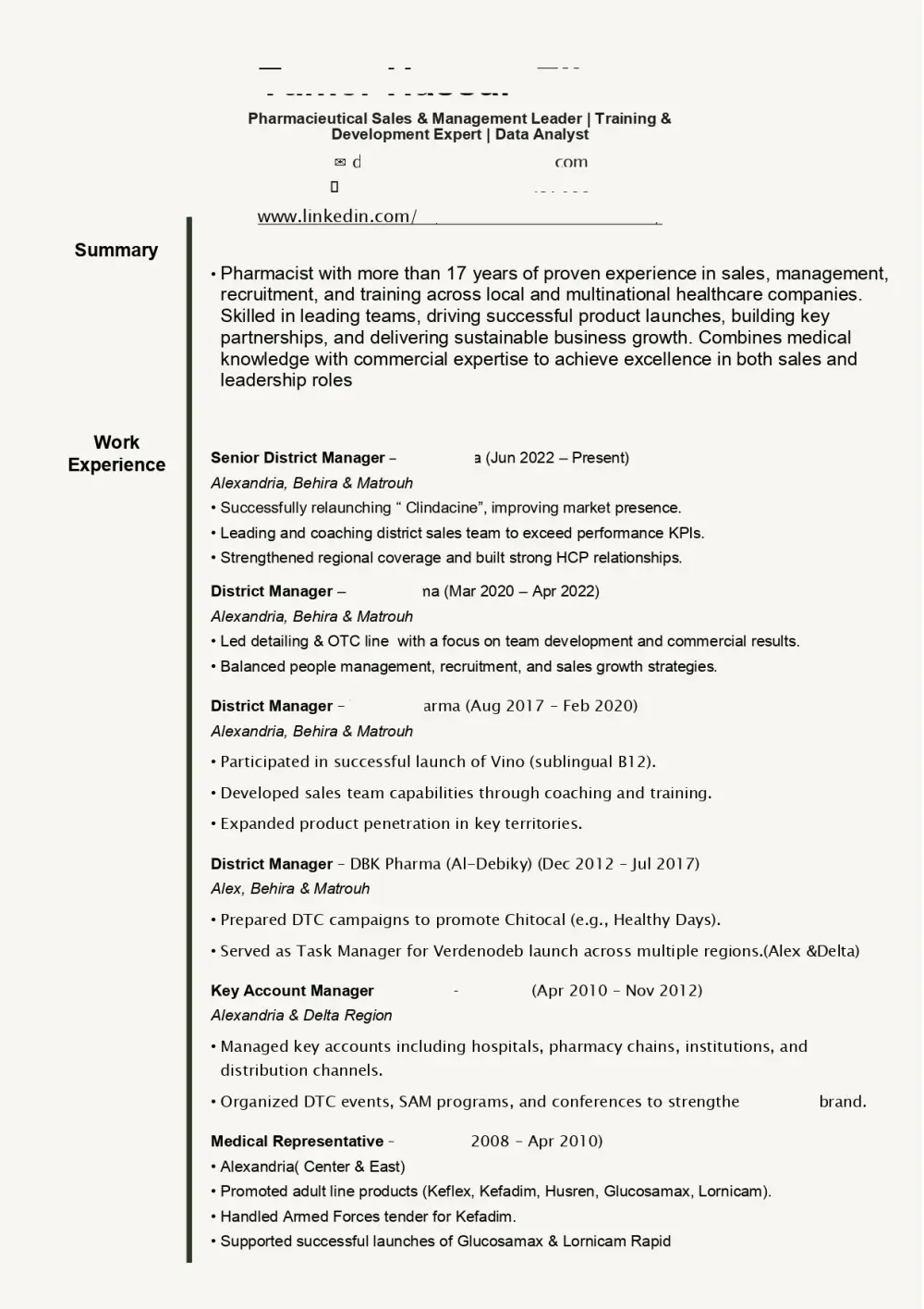 كتابة ومراجعة السيرة الذاتية بشكل احترافى
