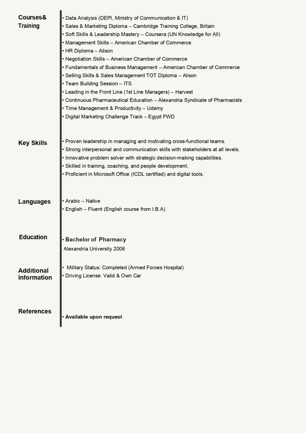 كتابة ومراجعة السيرة الذاتية بشكل احترافى