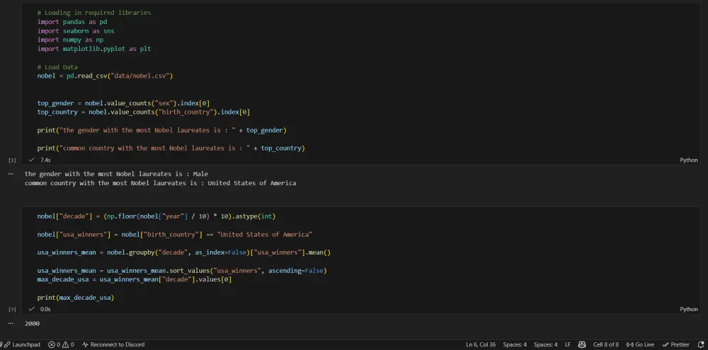تنظيف وتحليل البيانات باستخدام Python