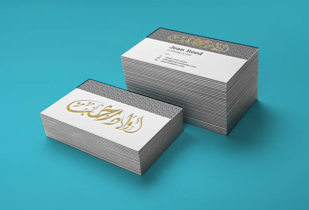 تصميم كارت شخصي احترافي لوجهين بتصميم عصري ومميز