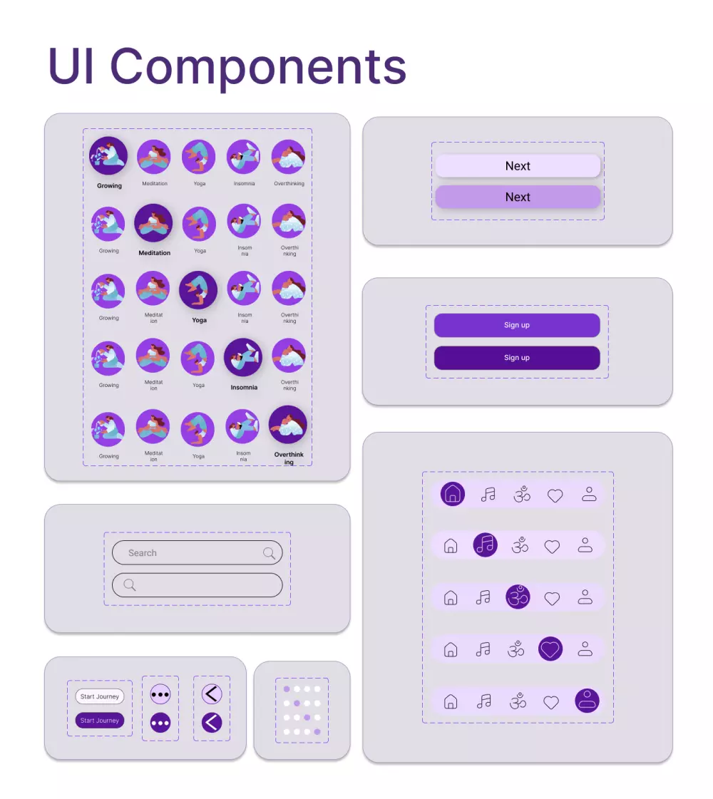 تصميم واجهات تطبيق موبايل Mobile App ( Home + Onboarding)