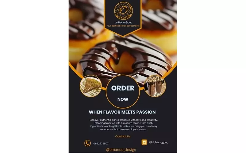 سأصمم لك بوستر ( واحد ) إعلاني جذاب لعلامتك التجارية أو مناسبتك