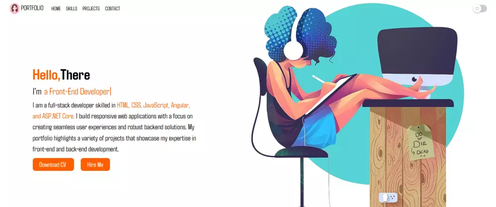 تصميم صفحة هبوط احترافية متجاوبة (HTML / CSS / JS / Bootstrap)