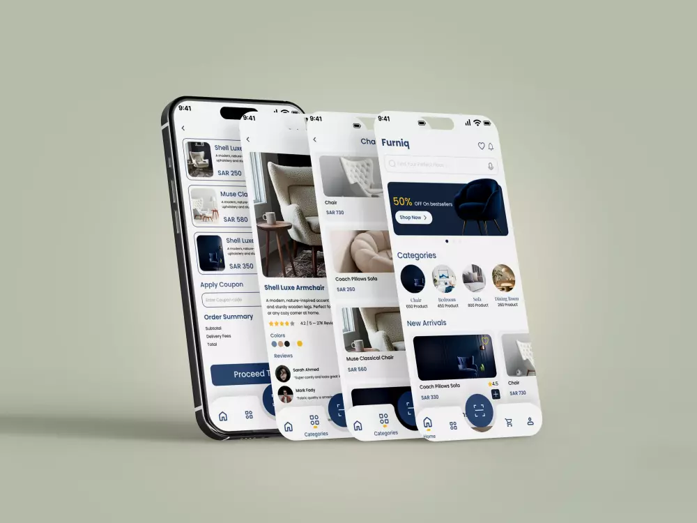 تصميم واجهة تطبيق Mobile App