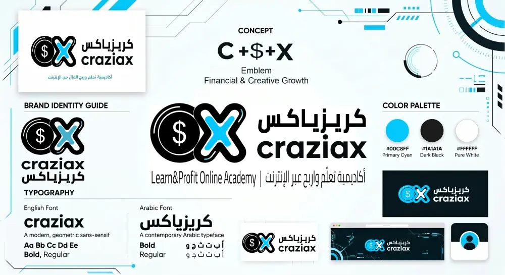 تصميم شعار احترافي لوجو مميز يعبر عن هوية مشروعك واسم علامتك التجارية