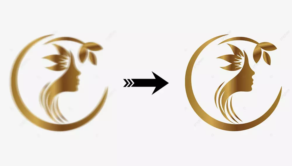 إعادة رسم الشعار بدقة عالية جاهز للطباعة Vector