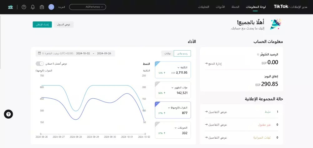 انشاء وادارة الحمله الإعلانية الممولة على تيك توك