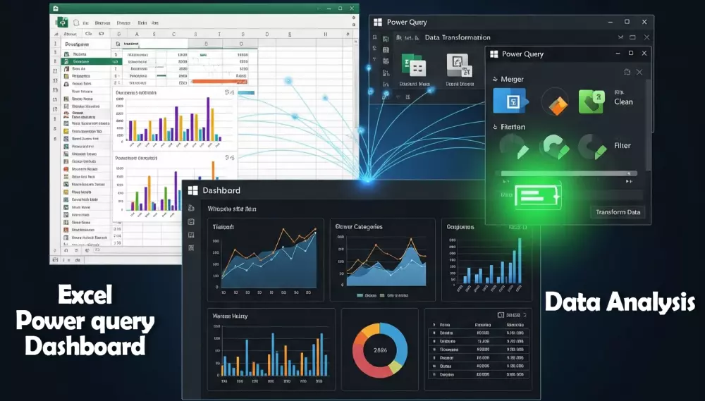 تحليل بيانات باستخدام excel , powerquery , pivot tabels