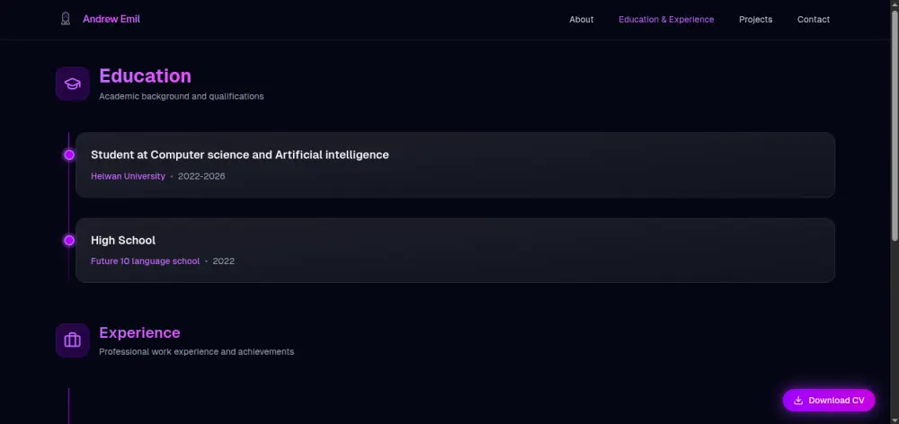 إنشاء Portfolio احترافي لعرض أعمالك بطريقة مميزة وجذابة