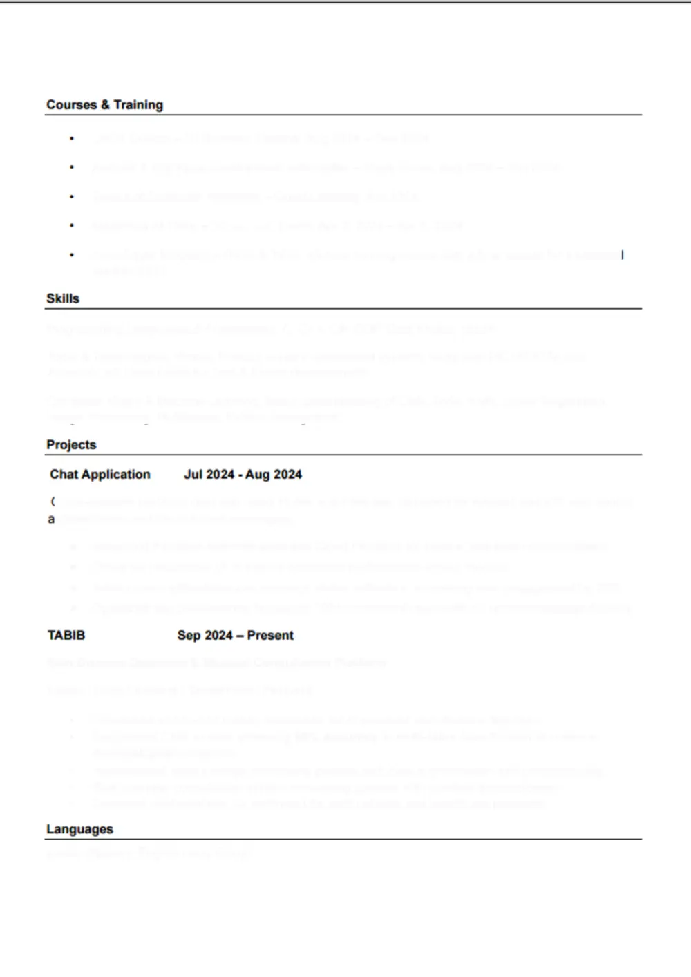 إعداد سيرة ذاتية احترافية (CV) تنجح فى اختبار ATS بنسبة 100%