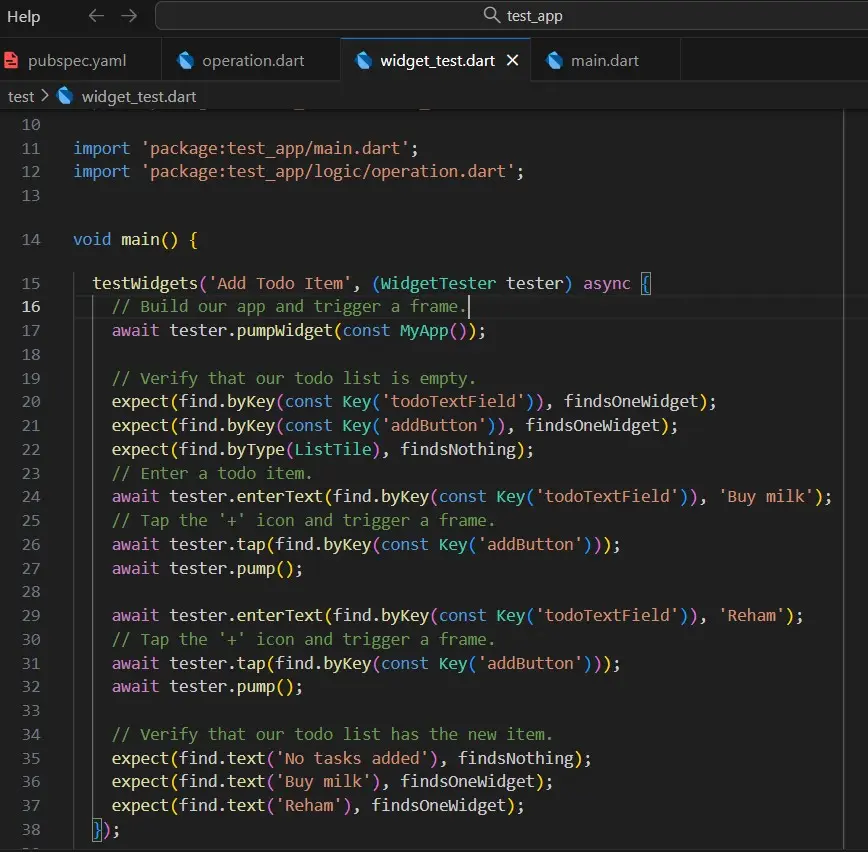 سأقوم بتجربة تطبيقك Flutter على Android وأعطيك تقريرًا مفصلًا