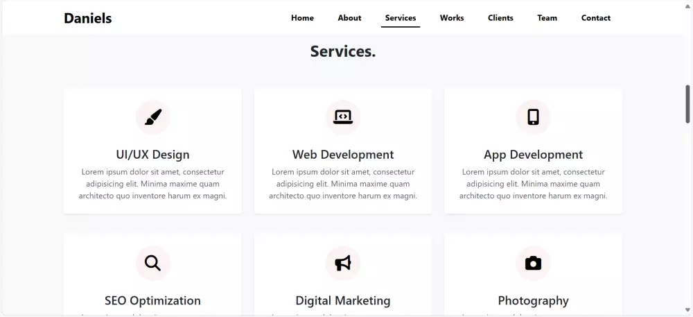 تصميم صفحة ويب متجاوبة باستخدام HTML وCSS وBootstrap