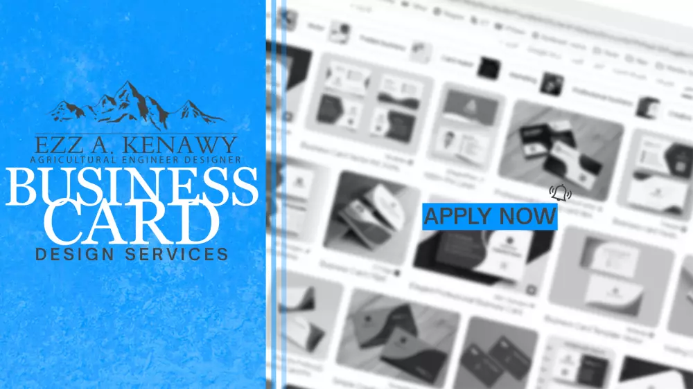 تصميم كارت عمل فخم