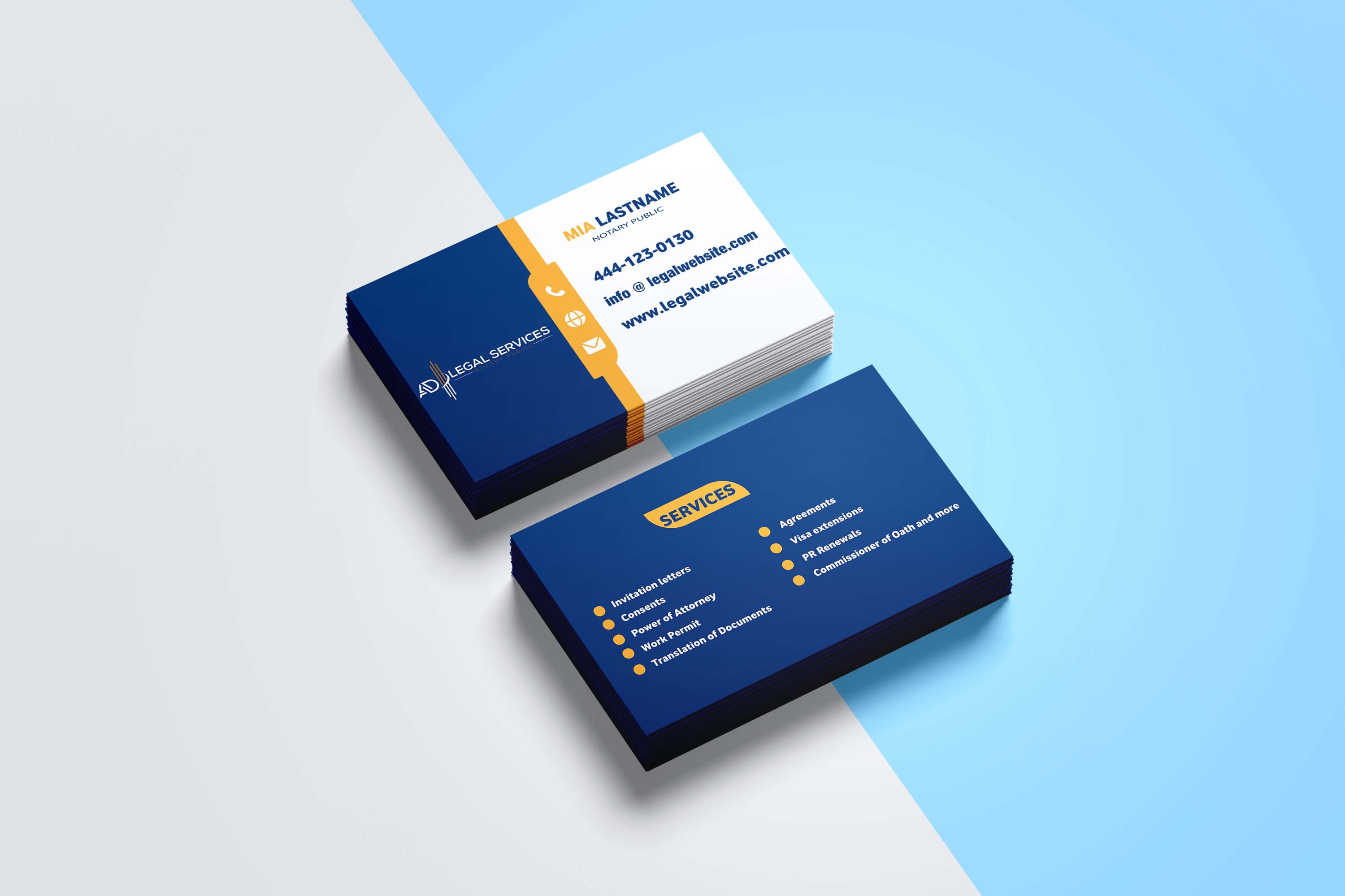 تصميم بزنس كارد احترافي