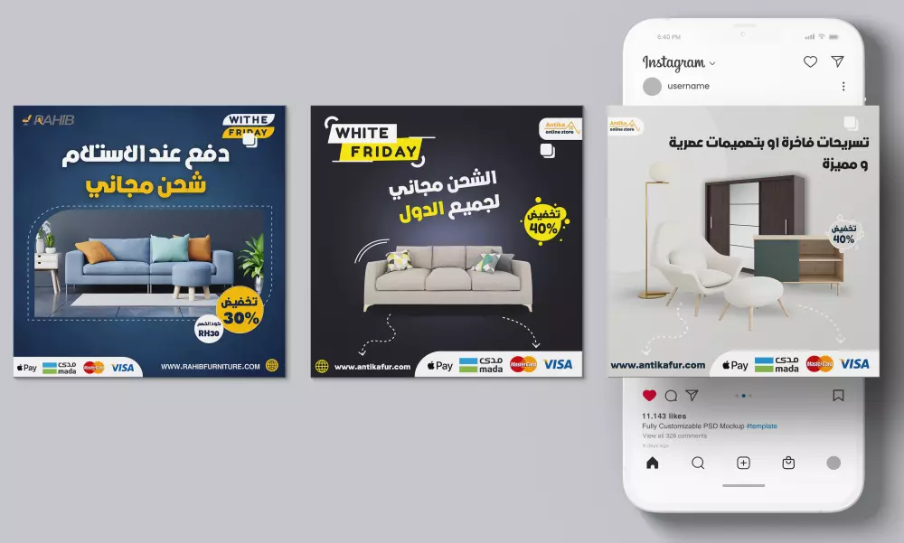 تصميم بوستات السوشيال ميديا بشكل أحترافى ومميز جدا