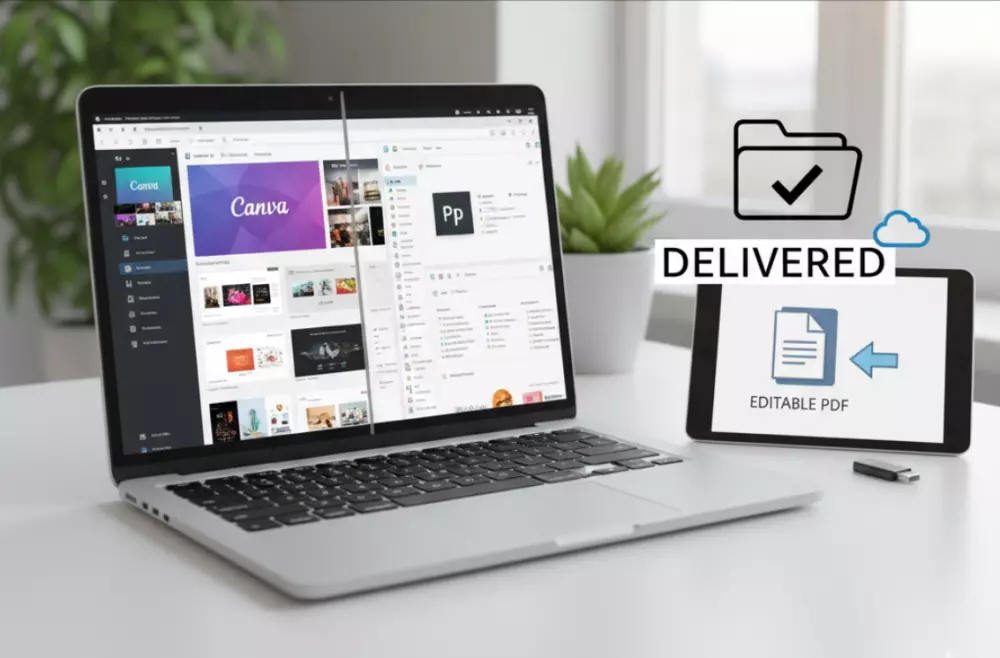 تصميم عرض تقديمي شامل (أكثر من 10 شرائح) باستخدام Canva أو PowerPoint - مع إرساله كملف قابل للتعديل أو PDF