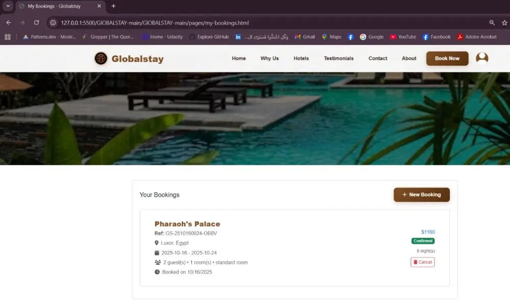 إنشاء موقع حجز غرف فنادق احترافي ومتجاوب