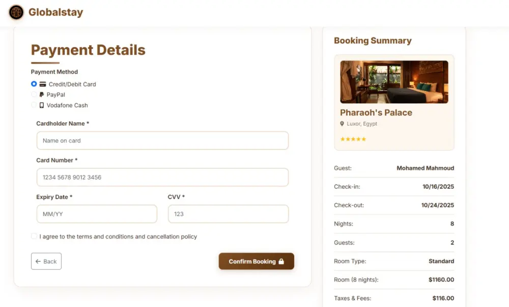 إنشاء موقع حجز غرف فنادق احترافي ومتجاوب