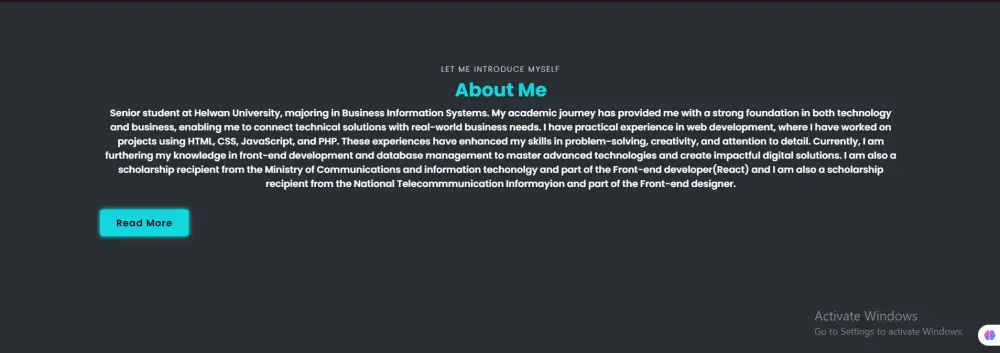 تصميم وتطوير بورتفوليو احترافي