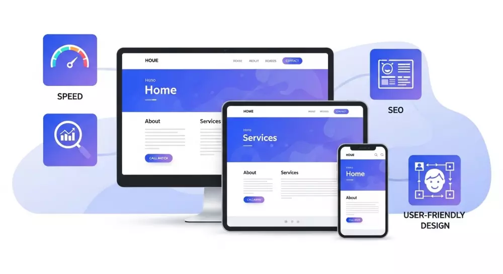 تصميم Landing Page احترافي يُحوّل الزوار لعملاء — واجهة متجاوبة، رسالة واضحة، CTA قوي.