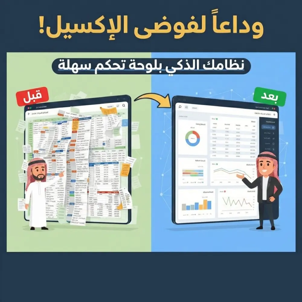 تحويل ملفات الإكسيل (Excel) إلى لوحة تحكم ذكية ونظام ويب سهل