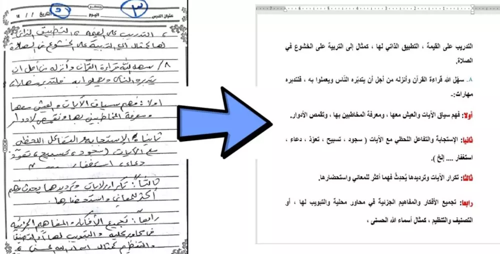 تفريغ أوراق بالسكانر أو ملفات PDF وتحويلها لملف Word