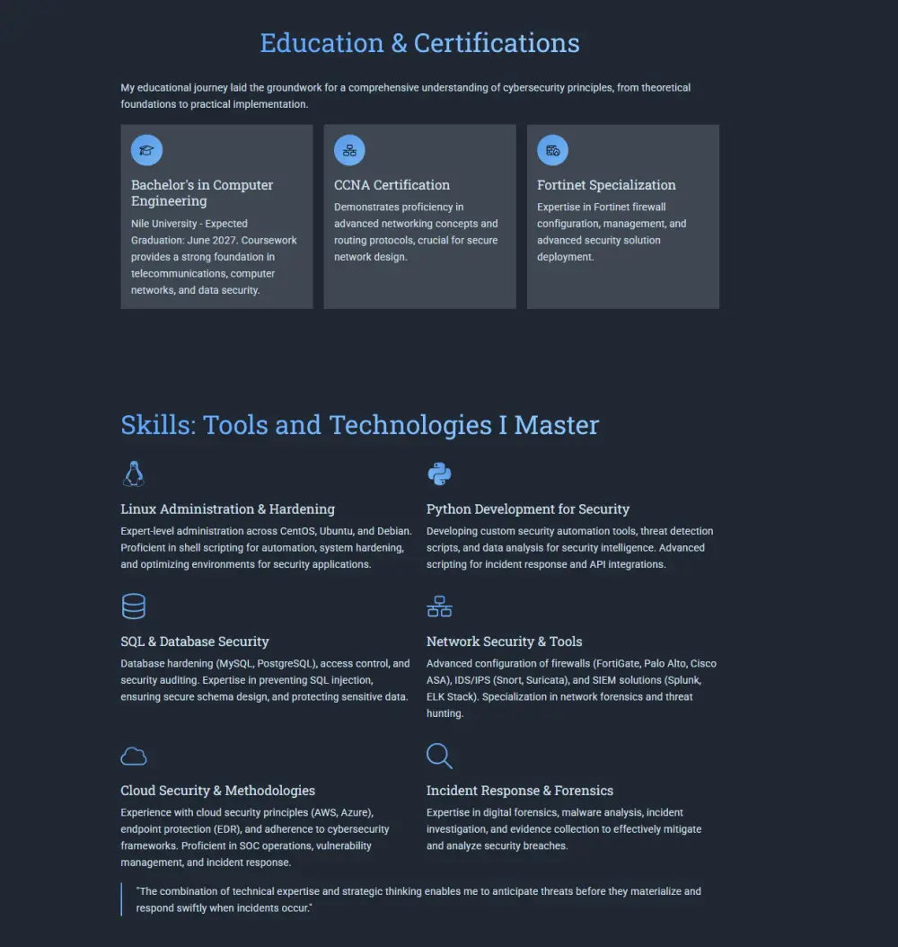 تصميم بورتفوليو شخصي احترافي يجذب العملاء