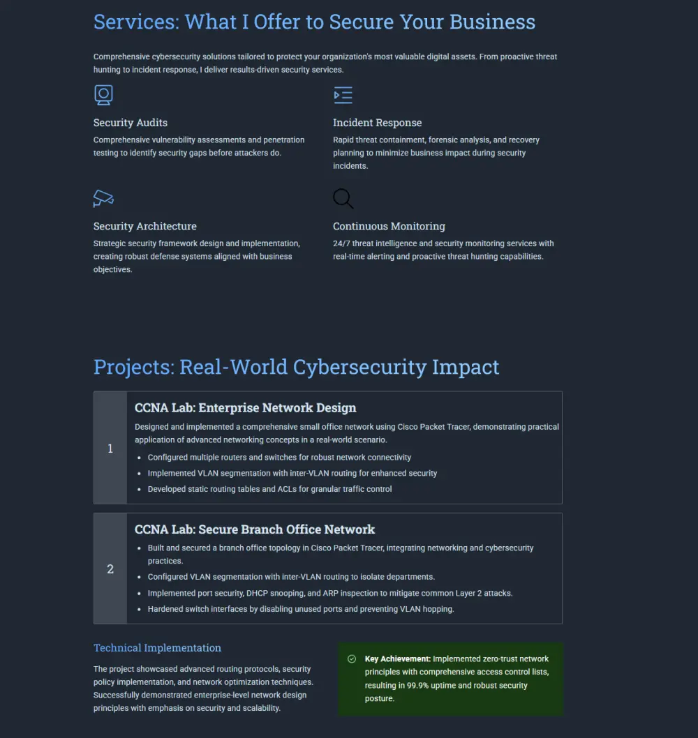 تصميم بورتفوليو شخصي احترافي يجذب العملاء