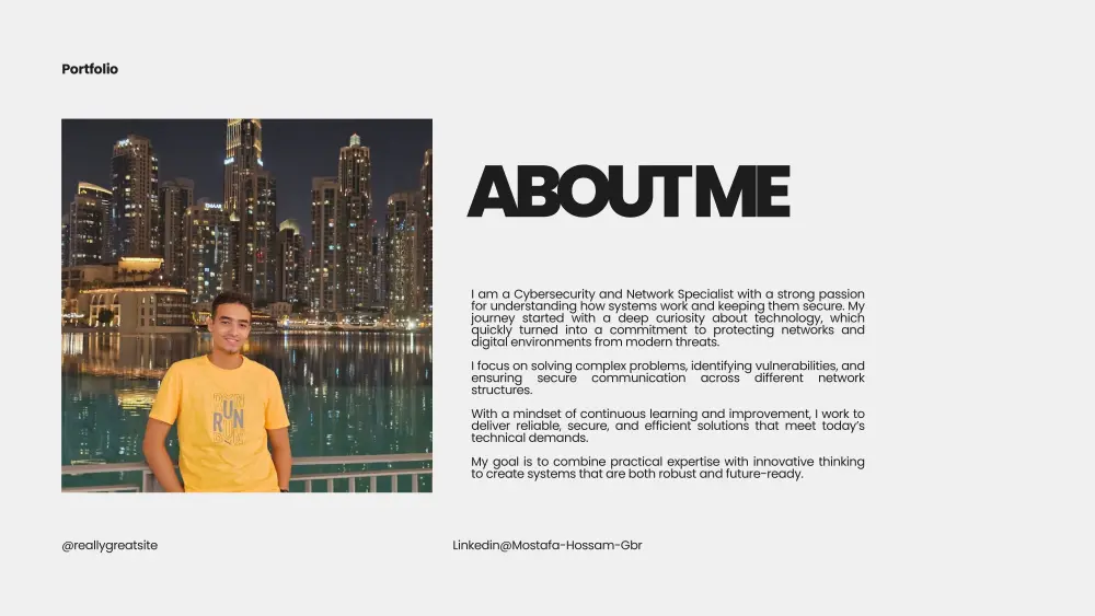 خدمة تصميم عروض البوربوينت الاحترافية (PowerPoint Portfolio Design Service)