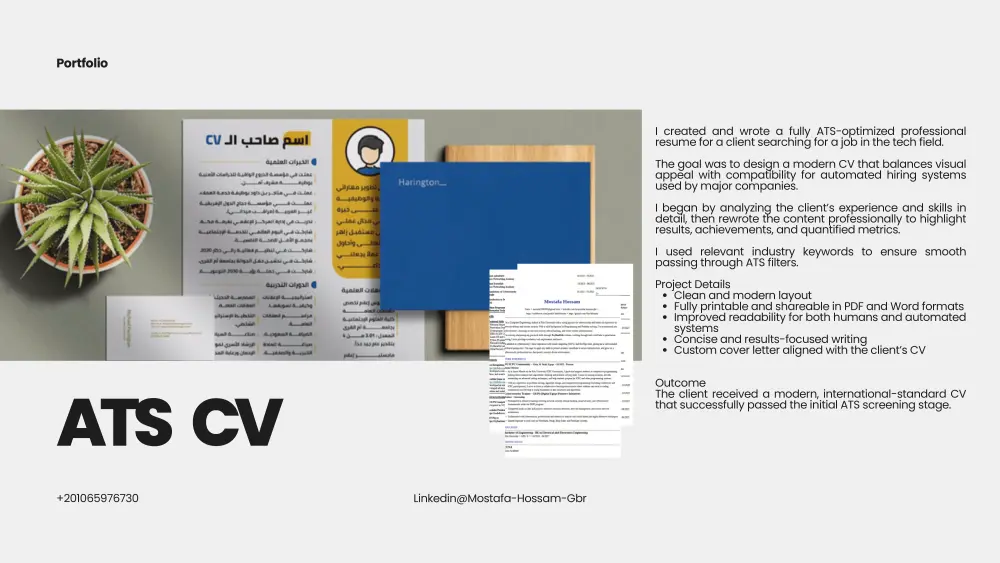 خدمة تصميم عروض البوربوينت الاحترافية (PowerPoint Portfolio Design Service)