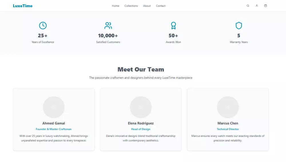تصميم صفحة هبوط احترافية لمشروعك (Landing Page) 3 اقسام