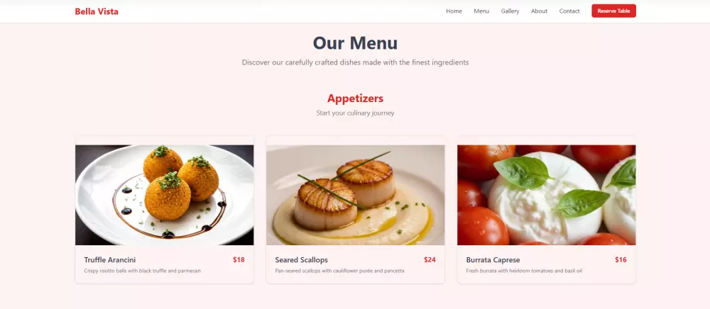 تصميم صفحة هبوط احترافية لمشروعك (Landing Page) 3 اقسام