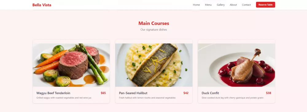تصميم صفحة هبوط احترافية لمشروعك (Landing Page) 3 اقسام