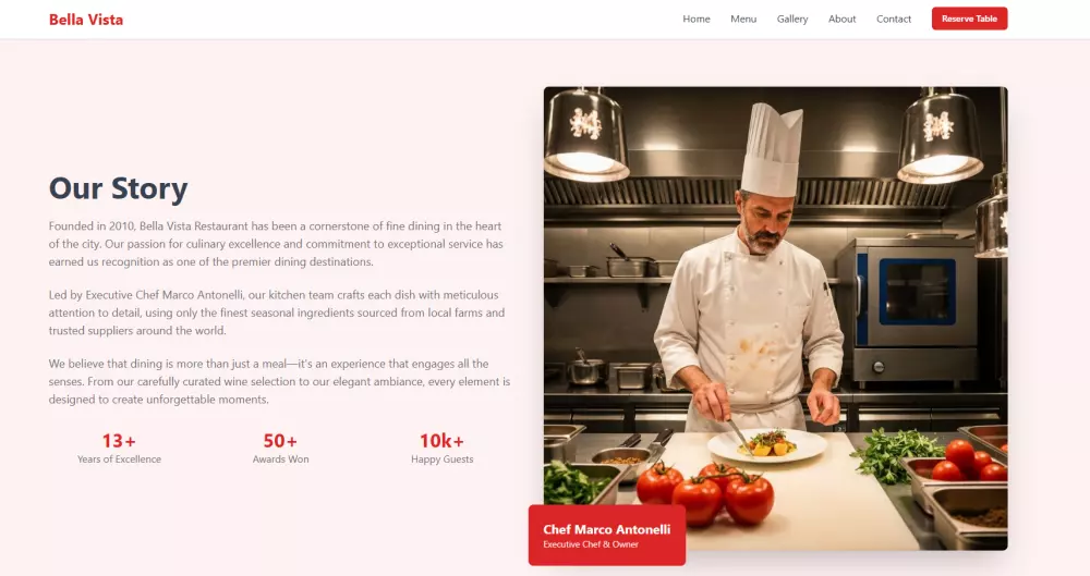 تصميم صفحة هبوط احترافية لمشروعك (Landing Page) 3 اقسام