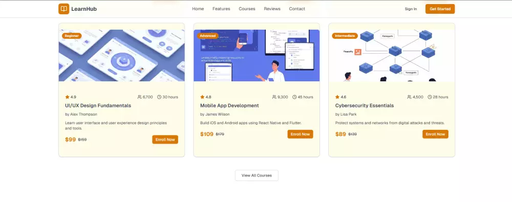 تصميم صفحة هبوط احترافية لمشروعك (Landing Page) 8 اقسام + لغتين