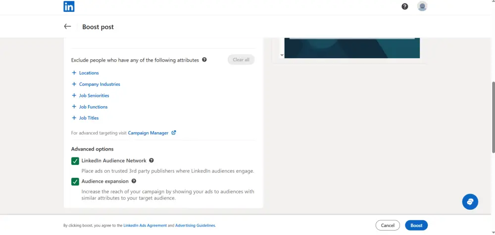 خدمة ترويج عملك عبر LinkedIn بإعلان ممول احترافي